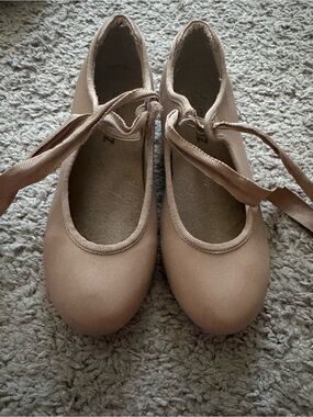Girls’ Beige Tap Shoes - 12M